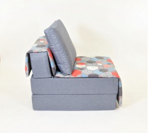 Кресло-кровать бескаркасное Харви (серый-геометрия слейт) в Урае - uray.mebel-74.com | фото