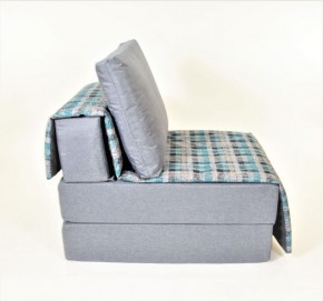Кресло-кровать бескаркасное Харви (серый-квадро азур) в Урае - uray.mebel-74.com | фото