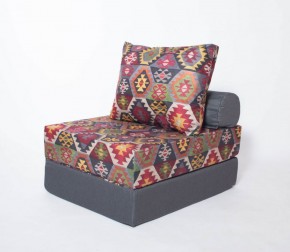 Кресло-кровать-пуф бескаркасное Прайм (мехико серый-графит) в Урае - uray.mebel-74.com | фото