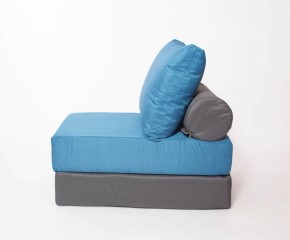 Кресло-кровать-пуф бескаркасное Прайм (синий-графит (Ф)) в Урае - uray.mebel-74.com | фото