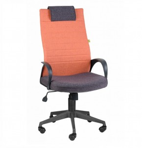 Кресло Квест HOME (Ткань КФ-28/КФ-13) оранжевый-сливовый в Урае - uray.mebel-74.com | фото