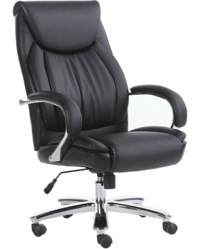 Кресло офисное BRABIX PREMIUM "Advance EX-575" (хром, экокожа, черное) 531825 в Урае - uray.mebel-74.com | фото