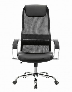 Кресло офисное BRABIX PREMIUM "Stalker EX-608 CH" (хром, ткань-сетка/кожзам, черное) 532091 в Урае - uray.mebel-74.com | фото