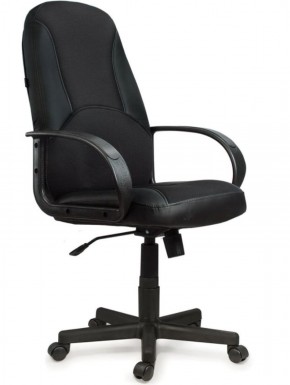 Кресло офисное BRABIX "City EX-512" (кожзам черный, ткань черная) 531407 в Урае - uray.mebel-74.com | фото
