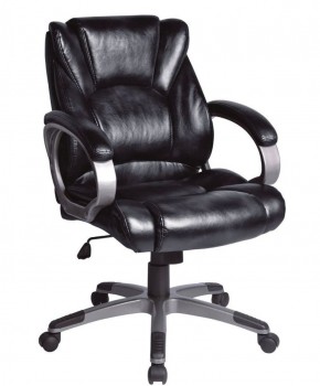 Кресло офисное BRABIX "Eldorado EX-504", экокожа, черное, 530874 в Урае - uray.mebel-74.com | фото