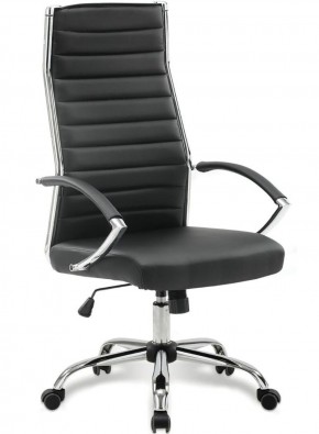 Кресло офисное BRABIX "Style EX-528", экокожа, хром, черное, 531947 в Урае - uray.mebel-74.com | фото