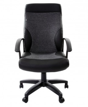 Кресло офисное BRABIX "Trust EX-535" (экокожа/черная/ткань серая) 531383 в Урае - uray.mebel-74.com | фото