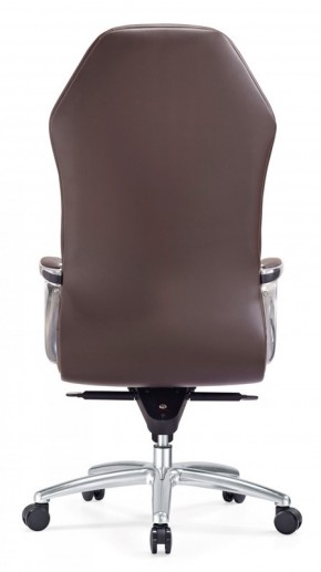 Кресло руководителя Бюрократ _AURA/BROWN коричневый в Урае - uray.mebel-74.com | фото
