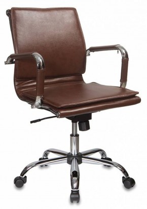 Кресло руководителя Бюрократ CH-993-LOW/BROWN коричневый в Урае - uray.mebel-74.com | фото