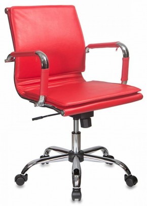 Кресло руководителя Бюрократ CH-993-LOW/RED красный в Урае - uray.mebel-74.com | фото