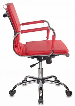 Кресло руководителя Бюрократ CH-993-LOW/RED красный в Урае - uray.mebel-74.com | фото