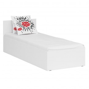 Кровать 0800 + Пенал Стандарт, цвет белый, ШхГхВ 83,5х203,5х70 + 45х52х200 см., сп.м. 800х2000 мм., без матраса, основание есть в Урае - uray.mebel-74.com | фото