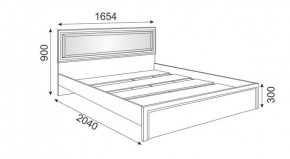 Кровать 1.6 М09 с мягкой спинкой и настилом Беатрис (Орех гепланкт) в Урае - uray.mebel-74.com | фото