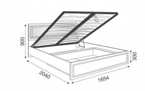Кровать 1.6 Беатрис М11 с мягкой спинкой и ПМ (Орех гепланкт) в Урае - uray.mebel-74.com | фото