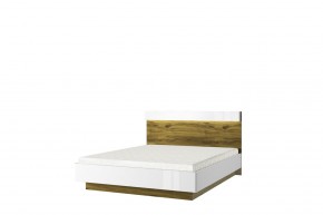 Кровать 160 с подъемником, TORINO, цвет белый/Дуб наварра в Урае - uray.mebel-74.com | фото