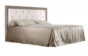 Кровать 2-х спальная(1,6 м)Тиффани Premium черная/серебро с мягким элементом со стразами с подъемным механизмом (ТФКР-2[3][7](П) в Урае - uray.mebel-74.com | фото