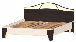 ВЕРОНА Кровать 1600 с основанием (Венге/Анкор светлый) в Урае - uray.mebel-74.com | фото