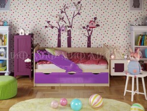 ДЕЛЬФИН-1 Кровать 1800 (Фиолетовый металлик) в Урае - uray.mebel-74.com | фото