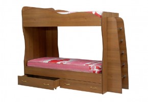 Кровать детская 2-х ярусная Юниор-1 (800*2000) ЛДСП в Урае - uray.mebel-74.com | фото