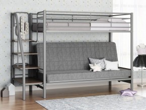 Кровать двухъярусная с диваном "Мадлен-3" (Серый/Серый) в Урае - uray.mebel-74.com | фото