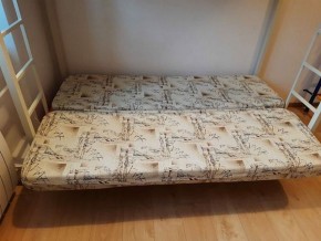 Кровать двухъярусная с диваном "Мадлен" (Серый/Фиолетовый) в Урае - uray.mebel-74.com | фото