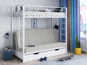 Кровать двухъярусная с диваном "Мадлен-ЯЯ" с ящиками в Урае - uray.mebel-74.com | фото