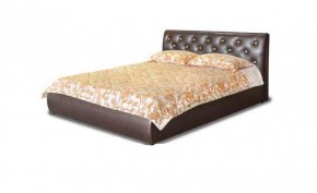 Кровать Флоренция 1600 в к/з "Классик 307 коричневый" (серия Норма) + основание + ПМ в Урае - uray.mebel-74.com | фото