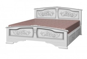 ЕЛЕНА Кровать из массива 1400 с 2-мя ящиками  в Урае - uray.mebel-74.com | фото