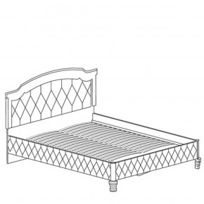 Кровать с обивкой №488 Марлен (1600) Кремовый белый в Урае - uray.mebel-74.com | фото