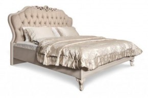 Кровать Мокко 1600 с мягким изголовьем + основание (бежевый) в Урае - uray.mebel-74.com | фото