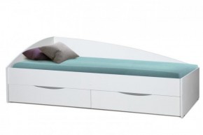 Кровать одинарная "Фея - 3" асимметричная 1900х800 (белая) в Урае - uray.mebel-74.com | фото