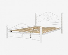 Кровать "Фортуна 1" КМД 2.01 Белая (1200*2000) (ножки-белые) с коваными элементами в Урае - uray.mebel-74.com | фото