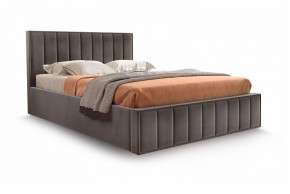 Кровать "Вена" 1400 СТАНДАРТ Вариант 3 Мора коричневый + бельевой ящик с кроватным основанием и подъемным механизмом в Урае - uray.mebel-74.com | фото
