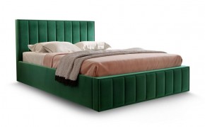 Кровать "Вена" 1400 СТАНДАРТ Вариант 1 Мора зеленый + бельевой ящик с кроватным основанием и подъемным механизмом в Урае - uray.mebel-74.com | фото