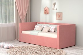 Кровать с ПМ (арт.030) (с/м 900*2000мм) (б/матр), ткань розовая в Урае - uray.mebel-74.com | фото