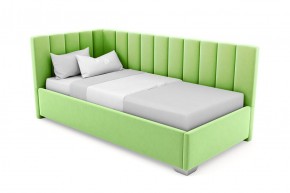 Кровать угловая Хлоя интерьерная +основание/ПМ/бельевое дно (120х200) в Урае - uray.mebel-74.com | фото