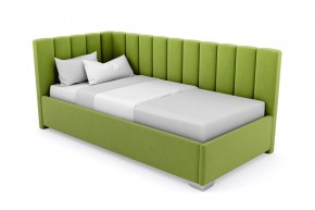 Кровать угловая Хлоя интерьерная +основание/ПМ/бельевое дно (90х200) в Урае - uray.mebel-74.com | фото