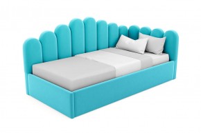 Кровать угловая Лилу интерьерная +основание/ПМ/бельевое дно (120х200) в Урае - uray.mebel-74.com | фото