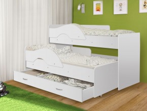 Кровать выкатная Радуга 800*1600 (Матрешка) Белый в Урае - uray.mebel-74.com | фото
