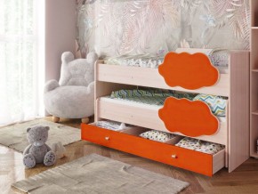 Кровать выкатная Соник на щитах (800*1600) с бортиком + ящик в Урае - uray.mebel-74.com | фото