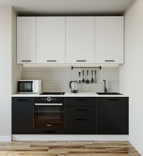 Кухонный гарнитур Графика 2200 (Стол. 26мм) в Урае - uray.mebel-74.com | фото