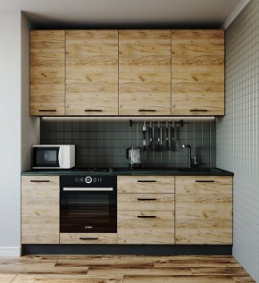 Кухонный гарнитур Крафт 2200 (Стол. 26мм) в Урае - uray.mebel-74.com | фото