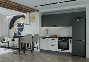 Кухонный гарнитур Лофт 2550 (Стол. 38мм) в Урае - uray.mebel-74.com | фото