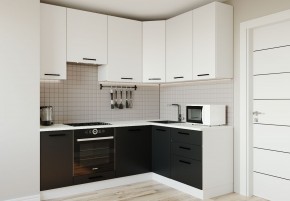 Кухонный гарнитур угловой Графика 2200х1600 (Стол. 26мм) в Урае - uray.mebel-74.com | фото