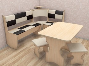 Кухонный уголок Домино Стандарт + стол + табурет 2 шт. (1000*1500) в Урае - uray.mebel-74.com | фото