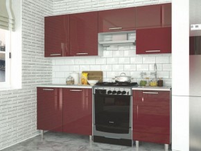 Модульная кухня Танго бордо в Урае - uray.mebel-74.com | фото