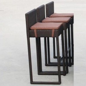 Плетеный барный стул Y390A-W63 Brown в Урае - uray.mebel-74.com | фото