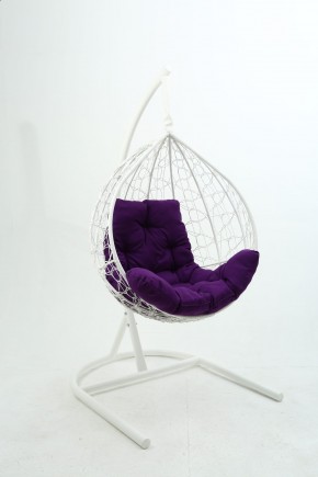 Подвесное кресло Бароло (белый/фиолетовый) в Урае - uray.mebel-74.com | фото