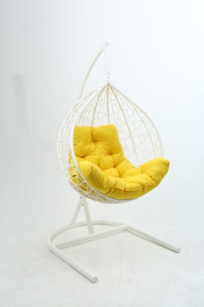 Подвесное кресло Бароло (белый/желтый) в Урае - uray.mebel-74.com | фото
