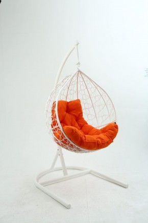 Подвесное кресло Бароло (белый/оранжевый) в Урае - uray.mebel-74.com | фото